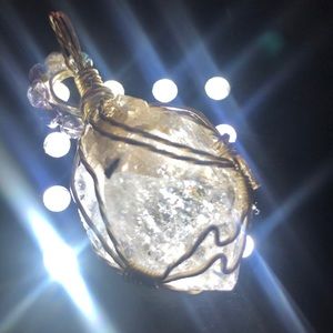 Herkimer Diamond sterling silver pendant